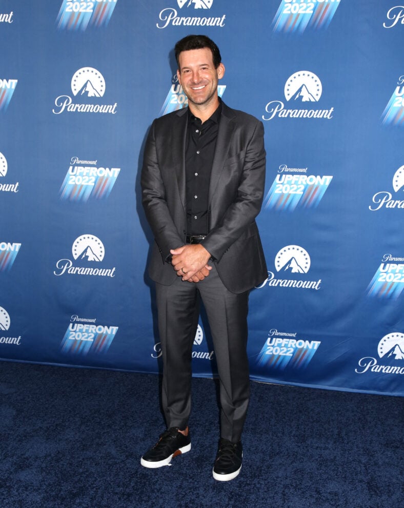 Tony Romo at Paramount Upfront 2022 Post Party