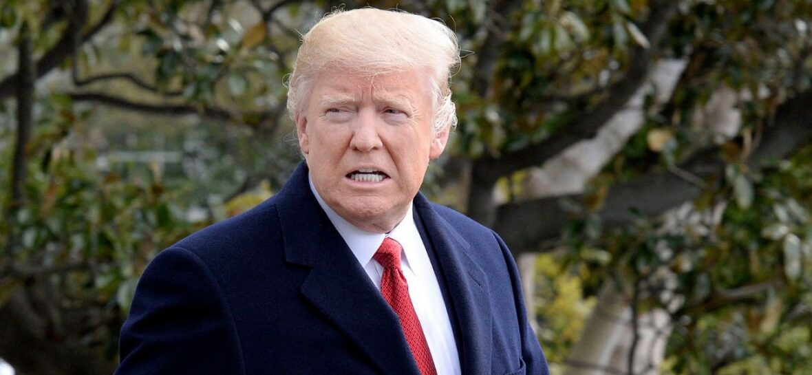 Donald Trump departs the White House on the Marine One