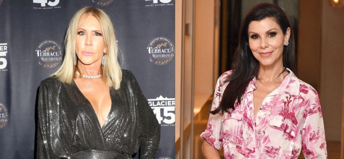 Vicki Gunvalson side by side with Heather Dubrow from The Real Housewives of Orange County