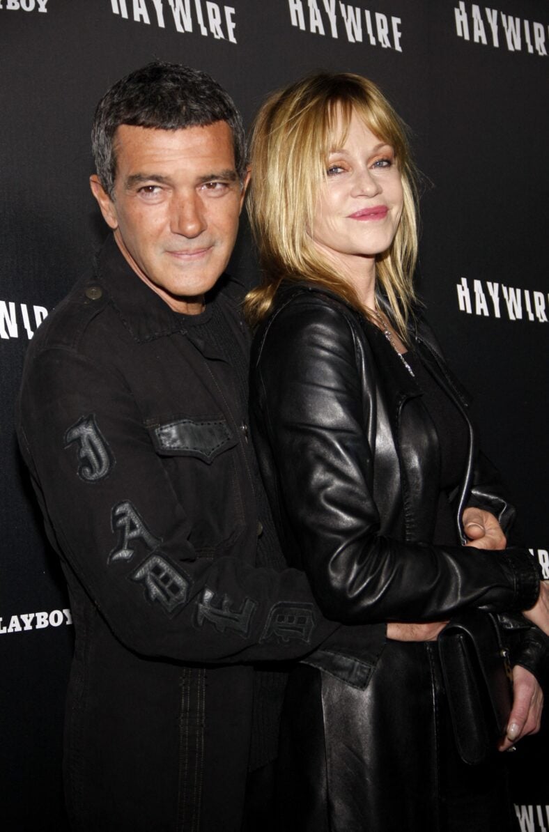 Antonio Banderas and Melanie Griffith at Los Angeles premiere of 'Haywire'