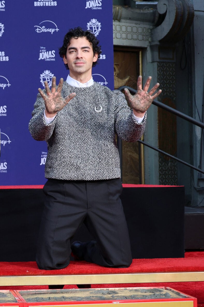 Ceremony Honoring Jonas Brothers With Hand And Foot Prints