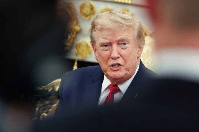 DC: President Donald Trump hosts Lifeguard Ryder Williams in the Oval Office