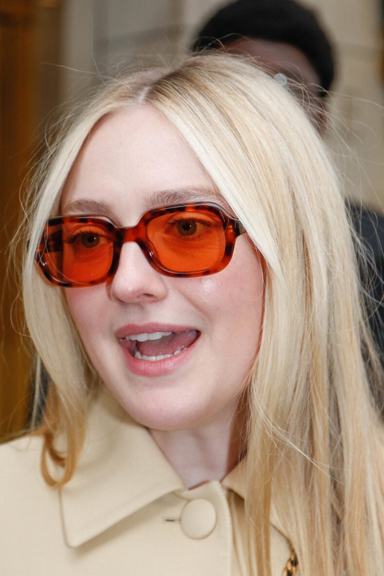 Dakota Fanning leaving her hotel during Paris Fashion Week