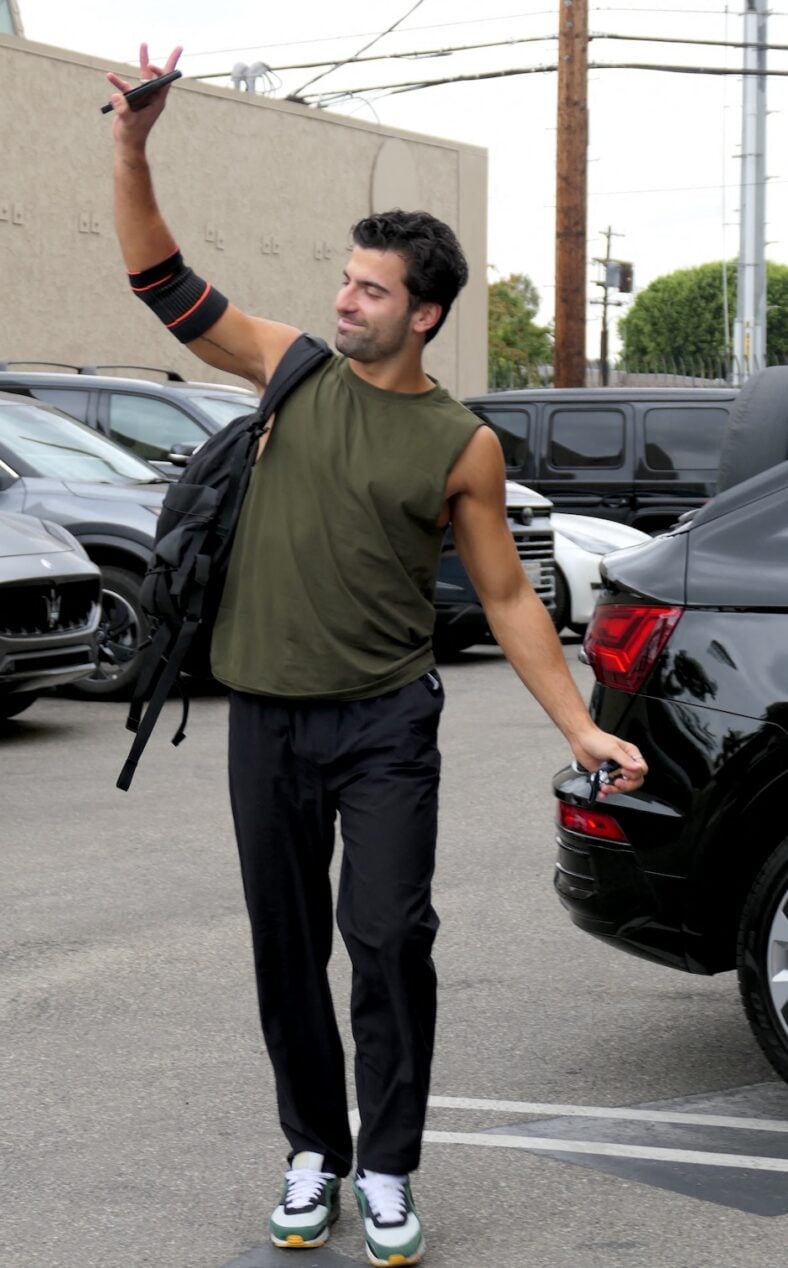 Jan Ravnik is seen arriving at the 'Dancing With The Stars' rehearsals