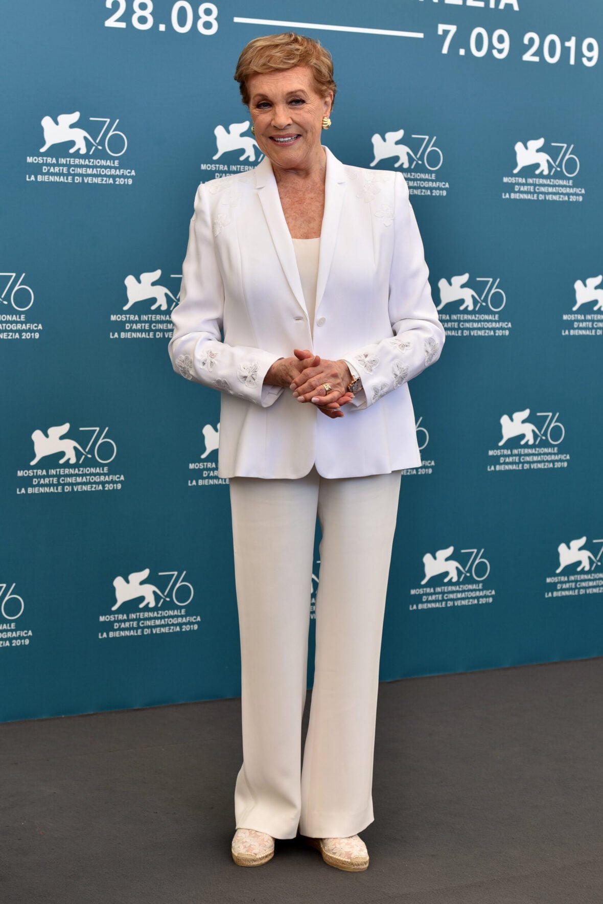Julie Andrews attends the Golden Lion for Lifetime Achievement photocall during the 76th Venice Film Festival