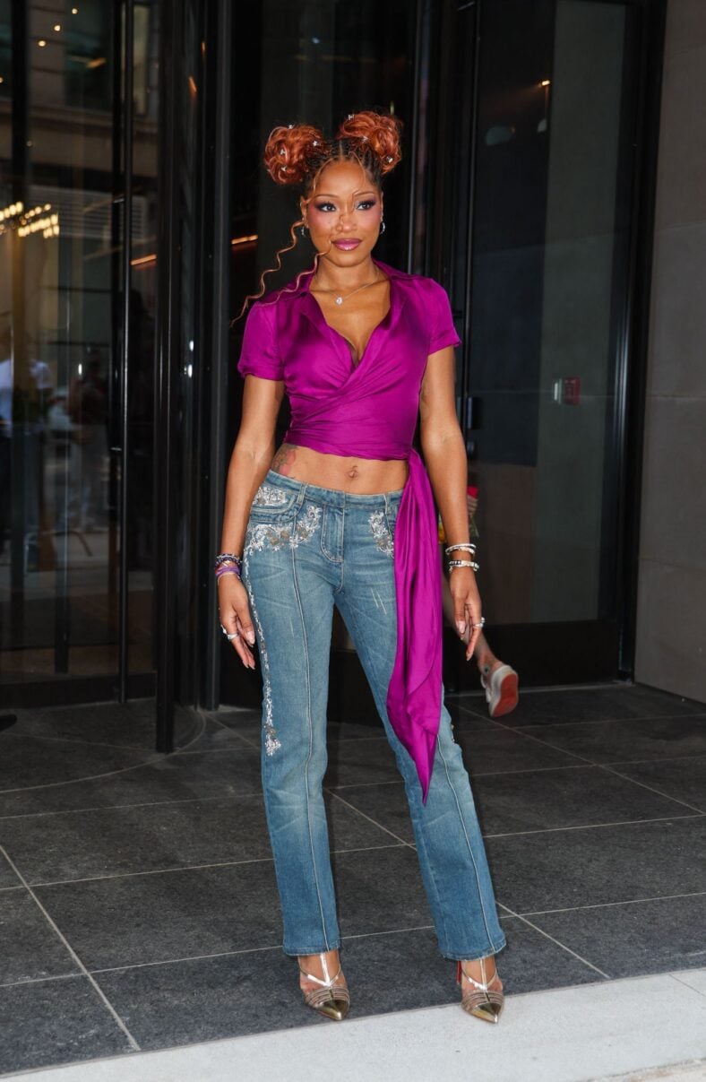 Keke Palmer is all smiles leaving Watch What Happens Live this afternoon in New York City