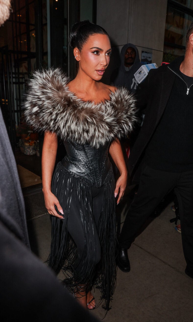 Kim Kardashian is seen looking glamorous while stepping out of her hotel this evening in New York City