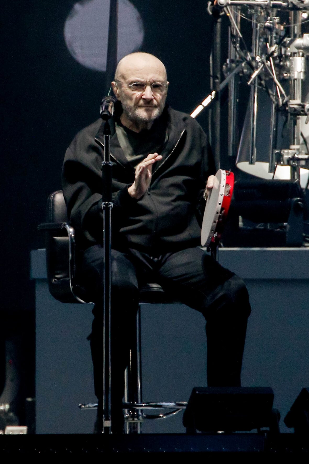 Phil Collins and Genesis performing at U Arena in Paris