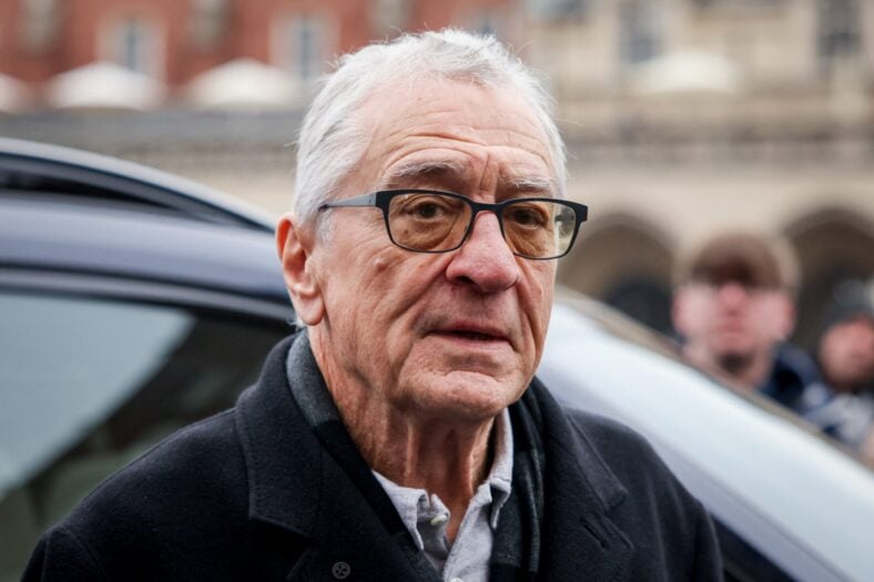 Robert De Niro is seen out and about in Krakow, Poland