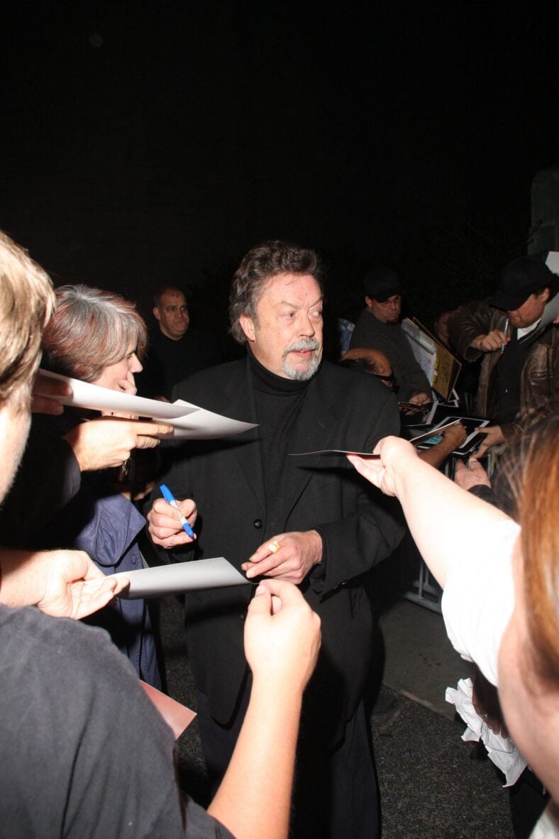 Tim Curry signs autographs for waiting fans 35th Anniversary Tribute to the Rocky Horror Picture Show