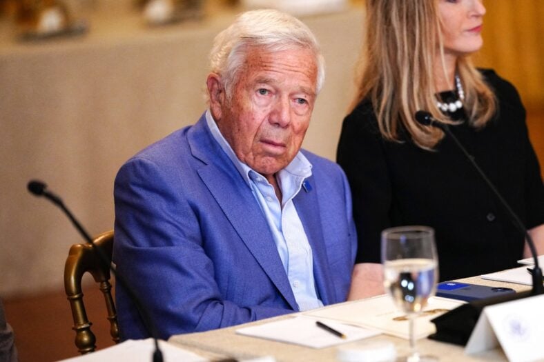 Robert Kraft at Trump Press Conference Prior to Kennedy Center Board Meeting