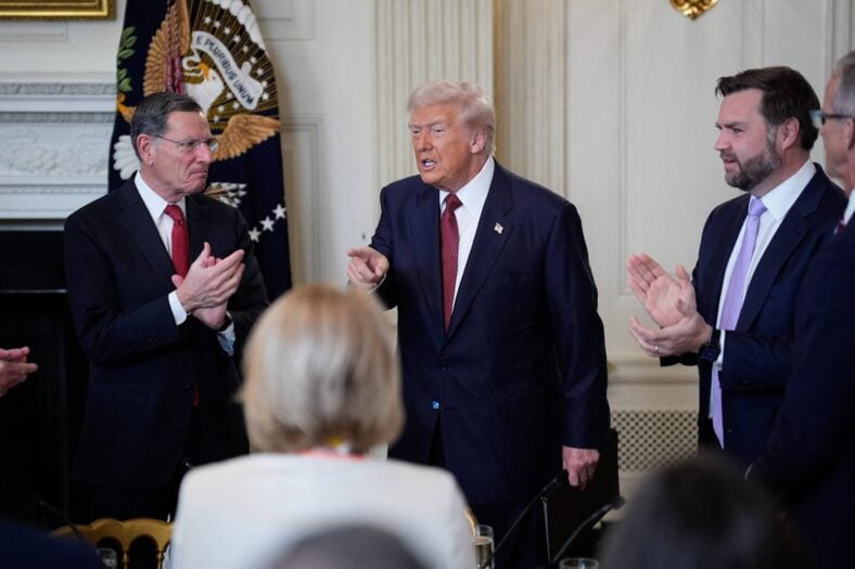 Trump With Republican Senators - Washington