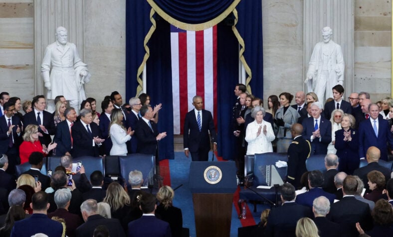 Trump and Vance Swearing-In at the US Capitol