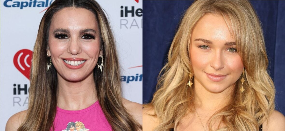 Photo collage of Hayden Panettiere and Christy Carlson Romano.