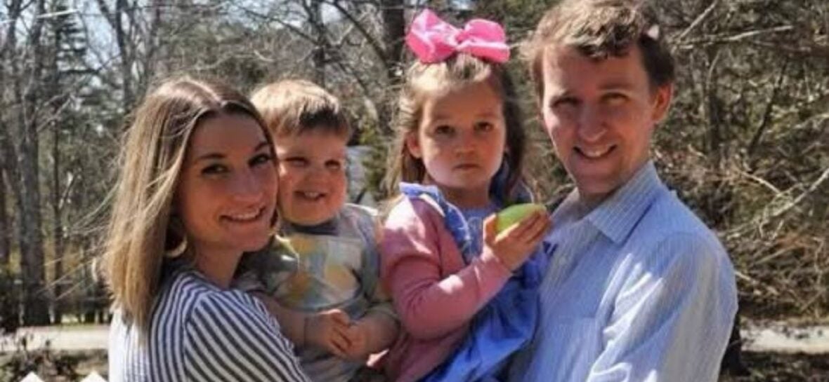 Lindsay Clancy, her husband, and kids