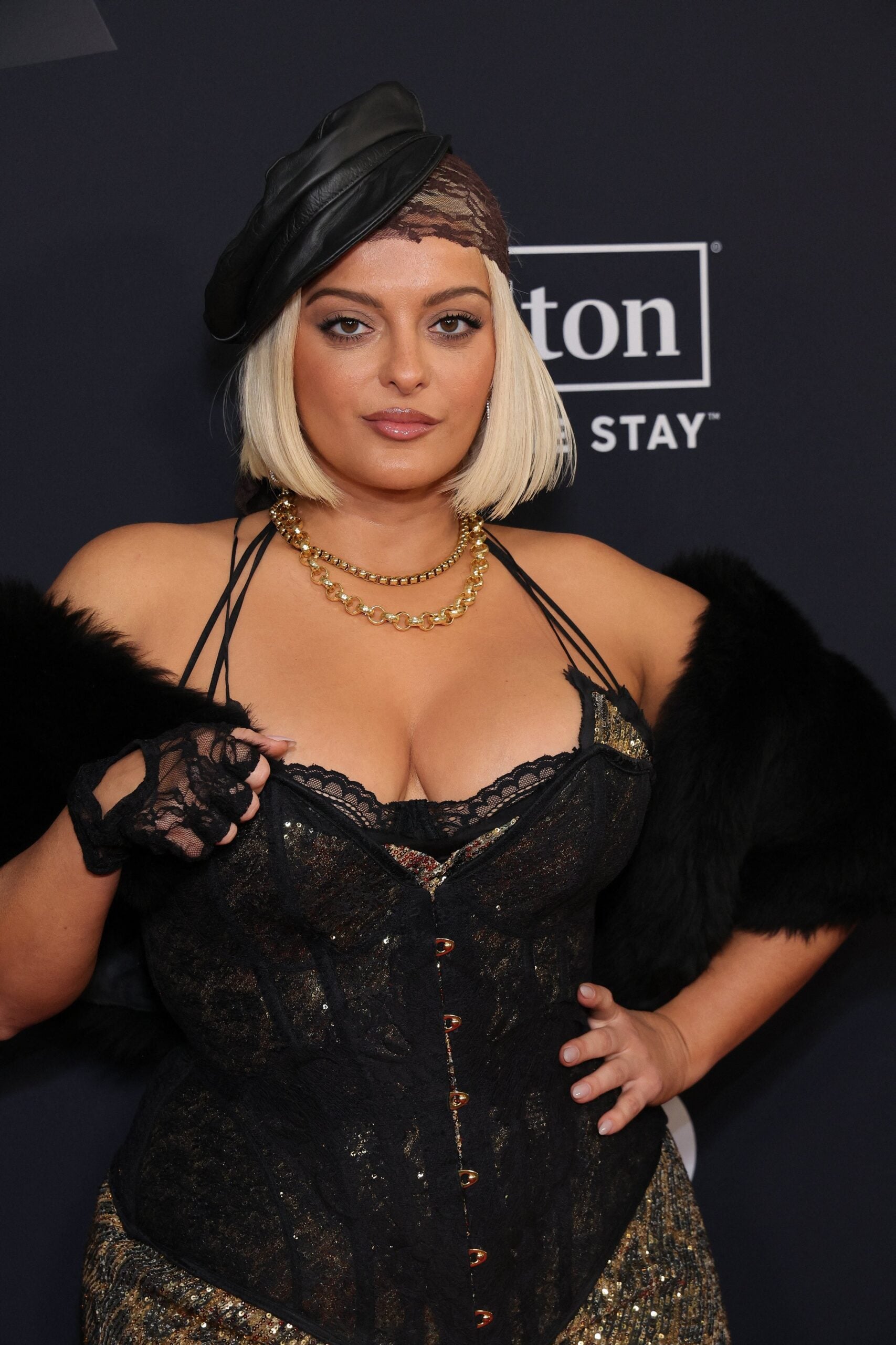 Bebe Rexha Ditches Bra In Skimpy Lace Dress At VMAs