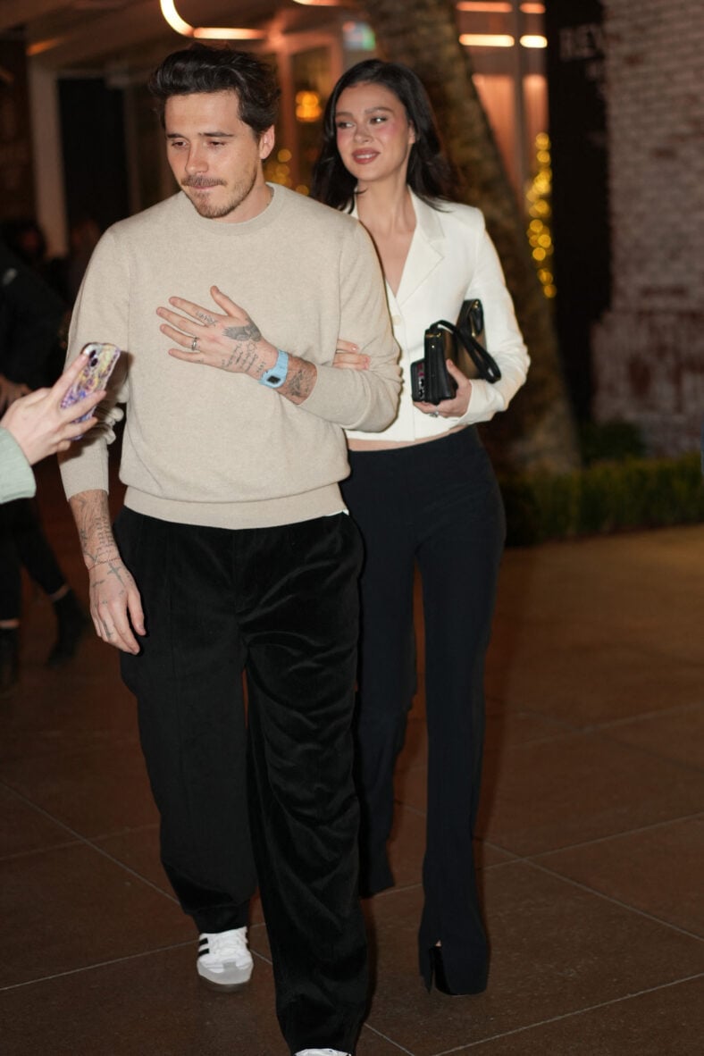 Brooklyn Beckham and Nicola Beckham Attend   Revolve Holiday Shop at The Grove in  Los Angeles