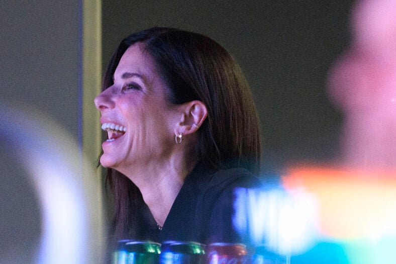Sandra Bullock at Lakers vs. Pistons
