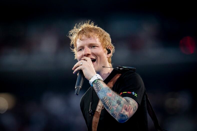 Ed Sheeran performs in Madrid
