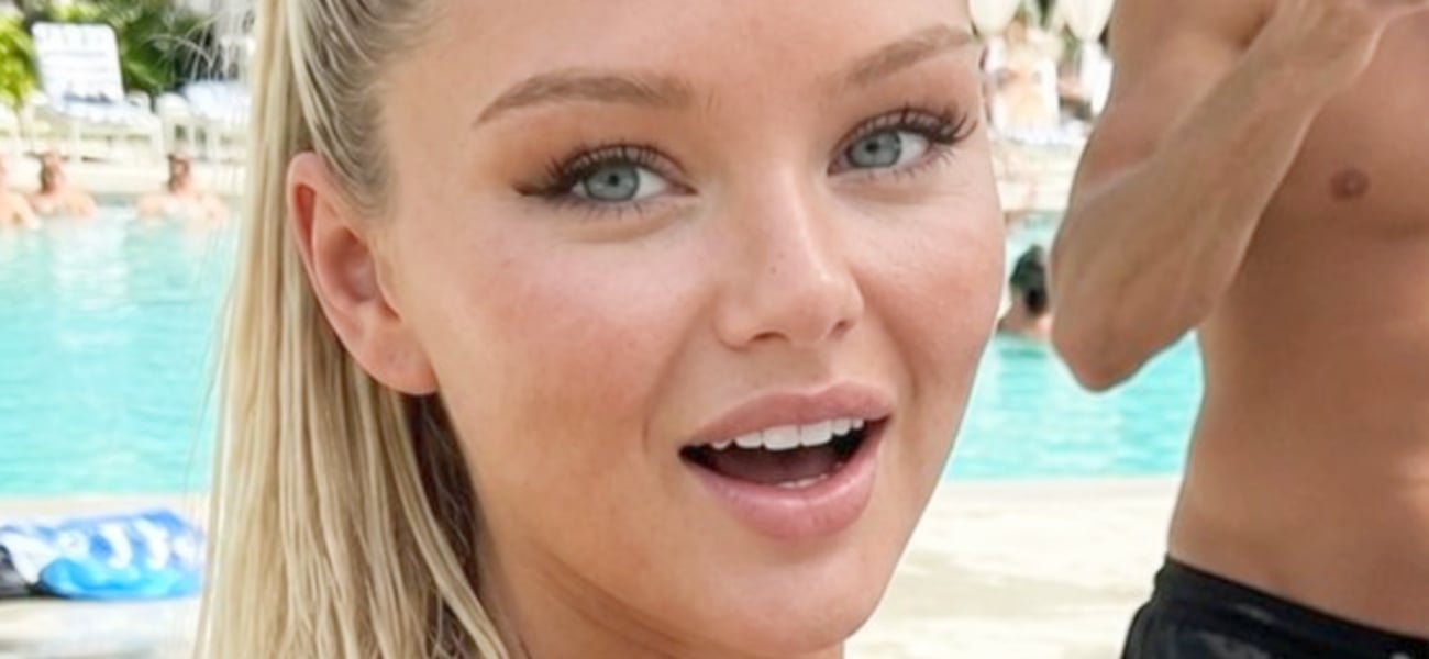 Emma Heart In String Bikini Squeezes Massive Watermelon Between Her Legs