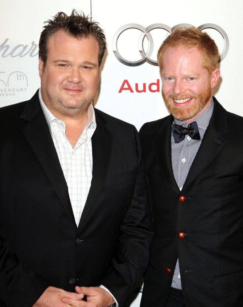 Eric Stonestreet and Jesse Tyler Ferguson at a cocktail party to kick-off Emmy week