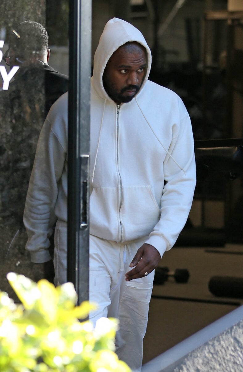 Kanye West is seen out