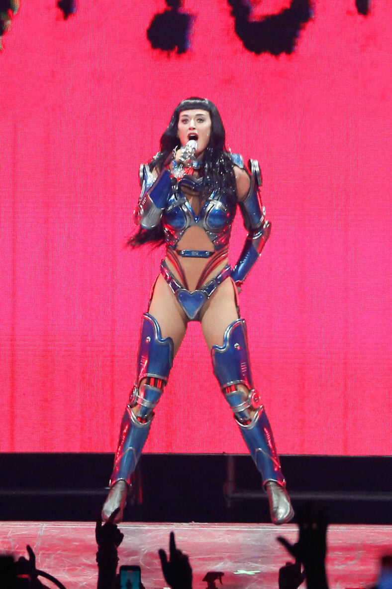 Katy Perry performing at Accor Arena in Paris