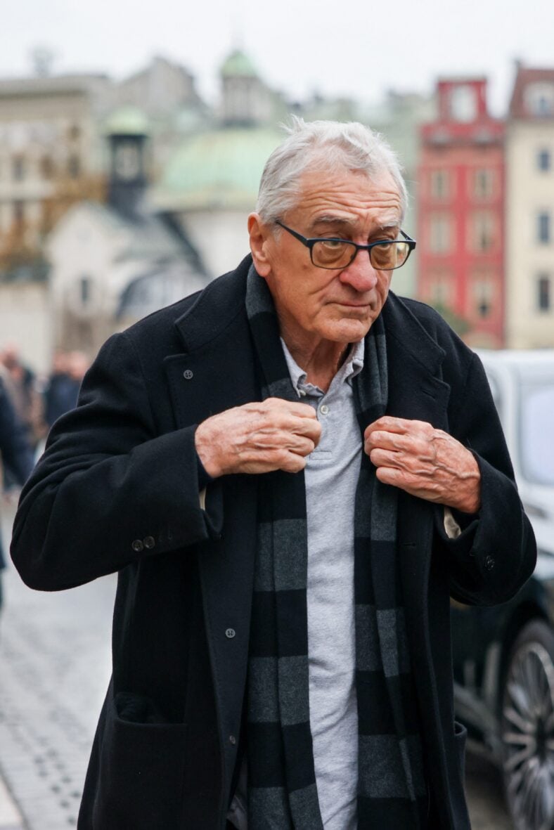 Robert De Niro is seen out and about in Krakow, Poland