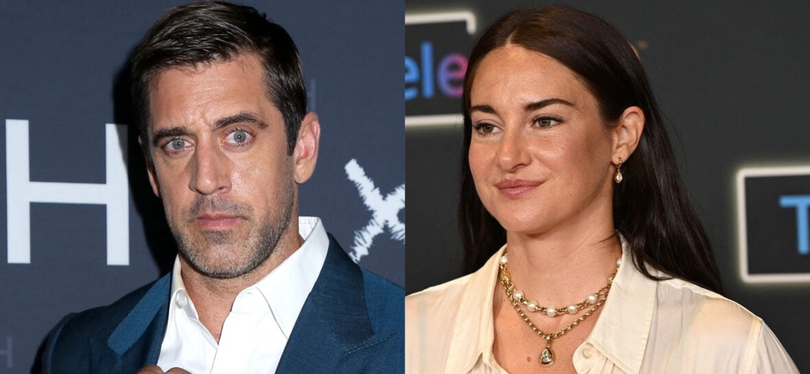Aaron Rodgers, Shailene Woodley photo collage