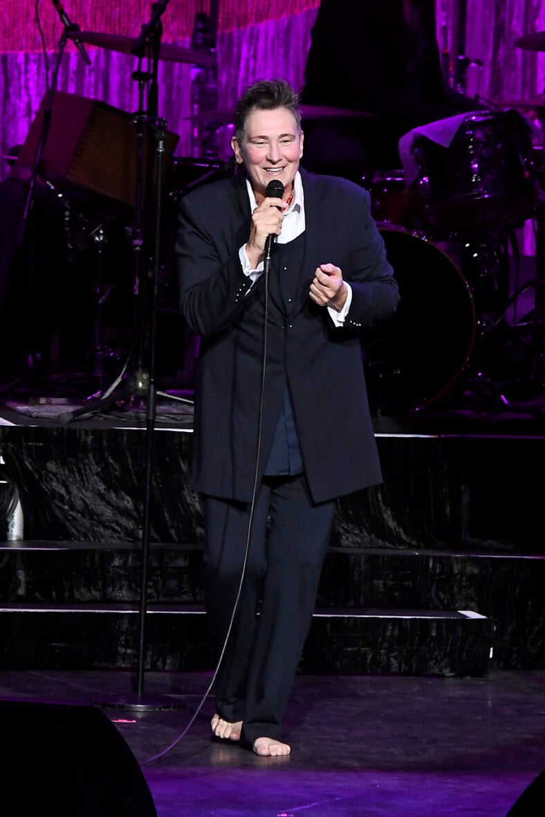 k.d. lang performing at Eventim Apollo in London, UK