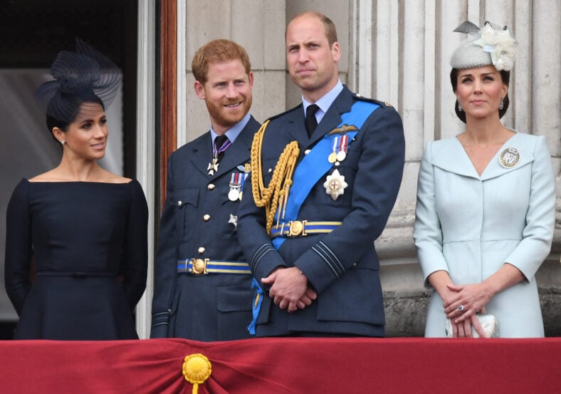 Prince Harry, Prince William with family.