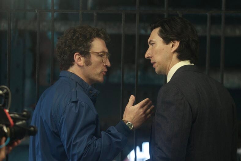 Adam Driver , Miles Teller. filming “Paper Tiger