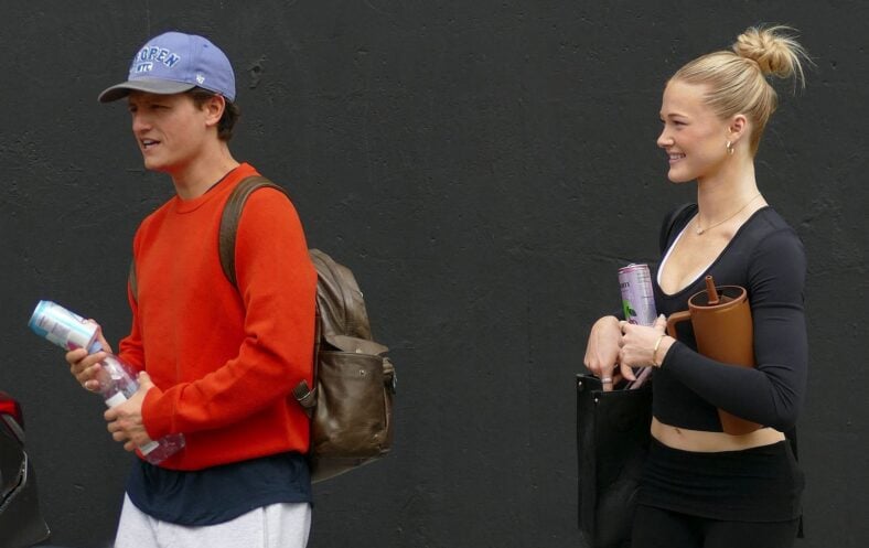 Connor Wood is seen leaving the 'Dancing With The Stars' rehearsals
