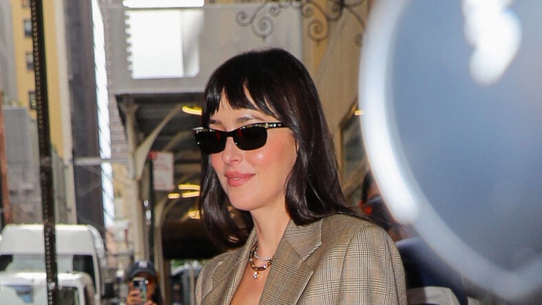 Dakota Johnson Paints The Town Red But Draws The Line At ‘Zombie BBLs’