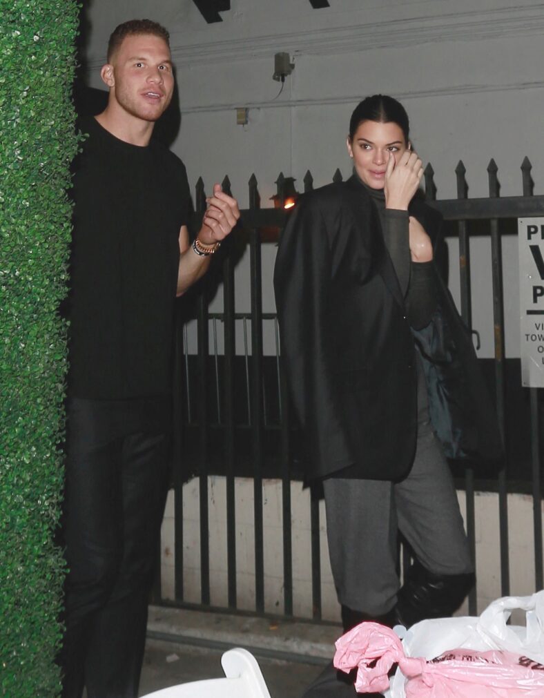 Kendall Jenner and Blake Griffin are seen leaving Blake's comedy night held at The Avalon nightclub in Los Angeles.