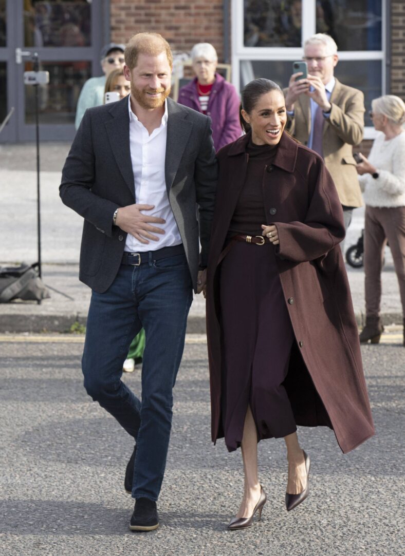 Meghan and Harry appeared to have taken off from when they left, in their first public appearance together since they have returned to the UK