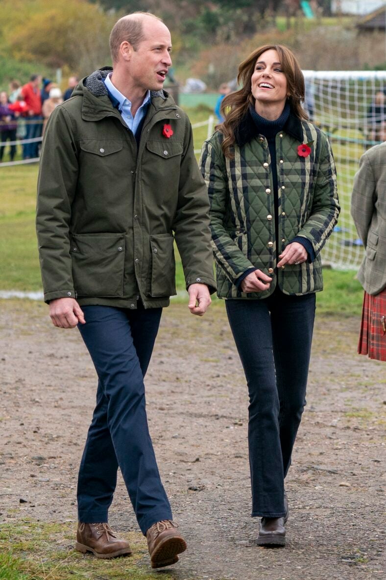 The Prince and Princess of Wales visit Outfit Moray