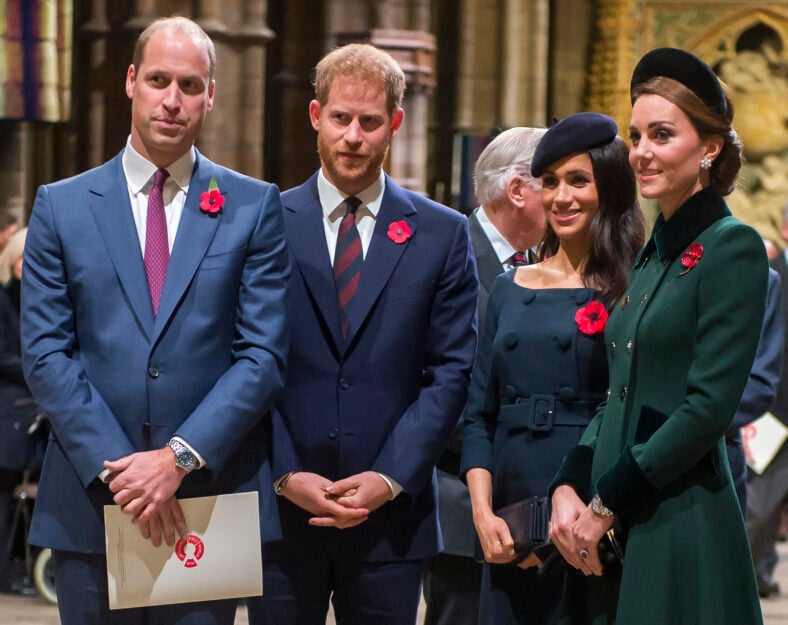 The Royal Family attend an Armistice Centenary Service