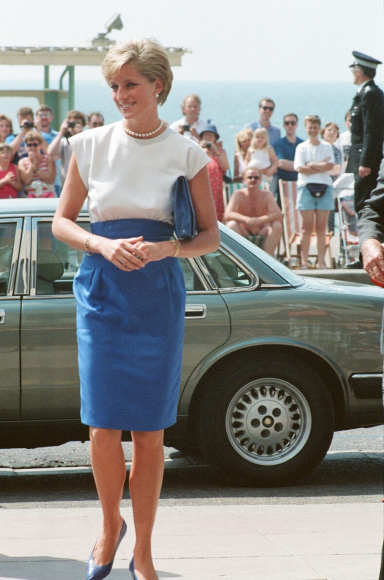 Princess Diana, HRH The Princess of Wales, visits Brighton in East Sussex. She is in Brighton to speak at The British Deaf Association Centenary Congress.
Picture taken 9th August 1990 Newscom/(Mega Agency TagID: mrpphotos401771.jpg) [Photo via Mega Agency]