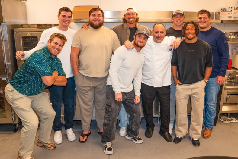 raiders-players-fernando-mendoza-aj-cole-dylan-laube-tyler-linderbaum-jackson-johnson-brock-bowers-tre-tucker-chef-barry-barrys-prime-las-vegas